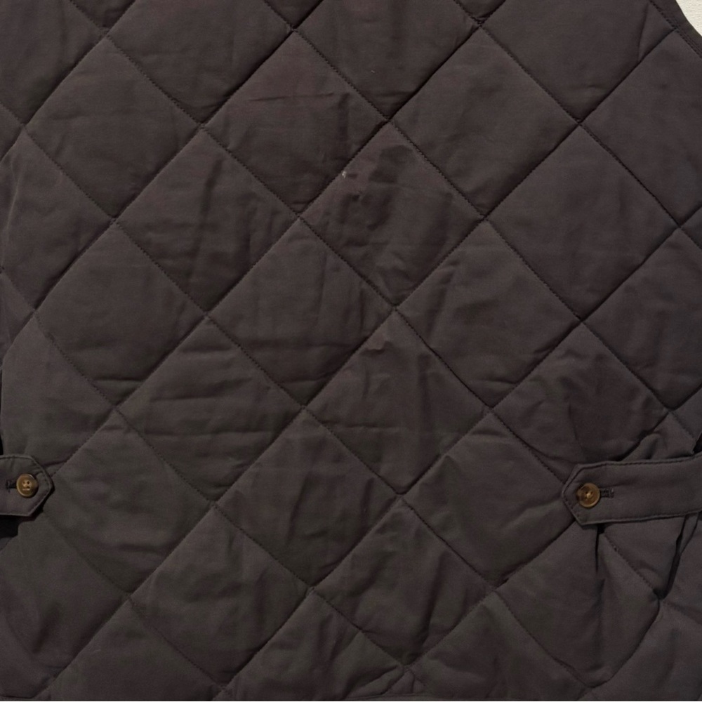 J. Crew Mercantile Charcoal Quilted Vest in size women’s Large .Great condition! - Picture 9 of 14